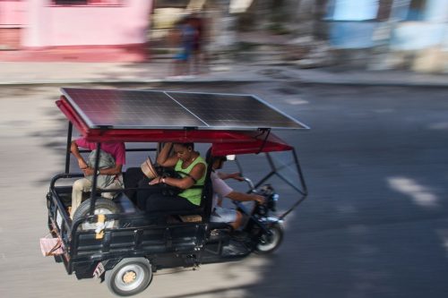 APTOPIX Cuba Electric Trycicles