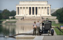 APTOPIX Lincoln Memorial Reflecting Pool