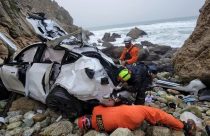 California Car Off Cliff