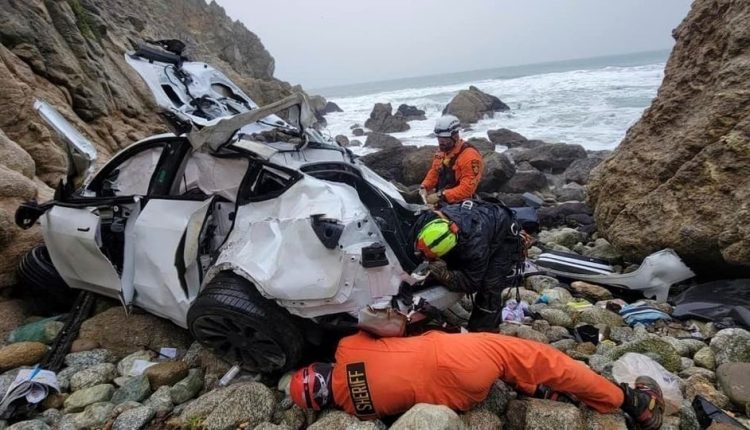 California Car Off Cliff