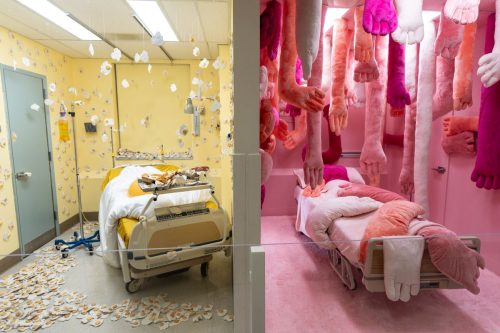 Former LA hospital hosts immersive art show, in photos