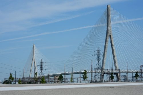 US Canada Detroit Bridge