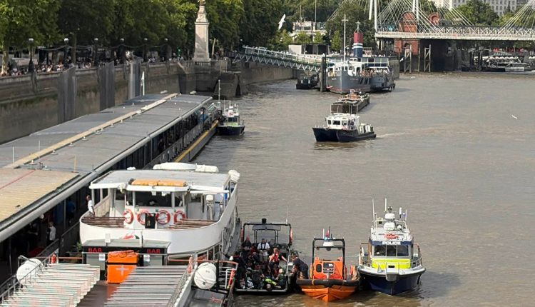 Britain London Police Boat Crash