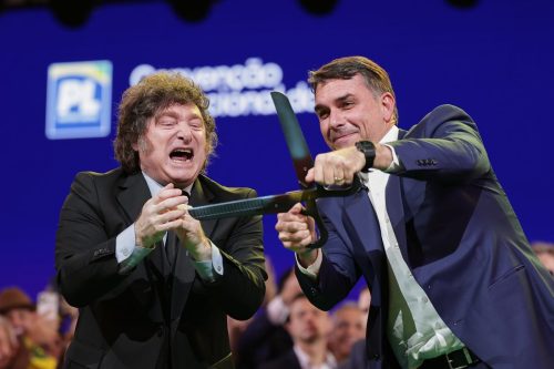 APTOPIX Brazil Flavio Bolsonaro Convention