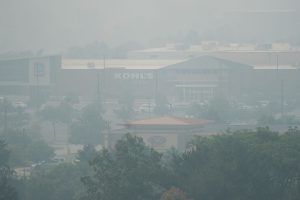 CORRECTION Illinois Climate Wildfires Smoke