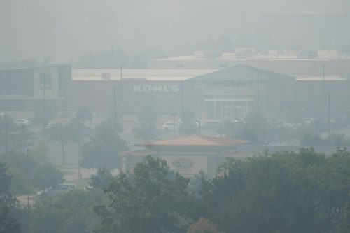 CORRECTION Illinois Climate Wildfires Smoke
