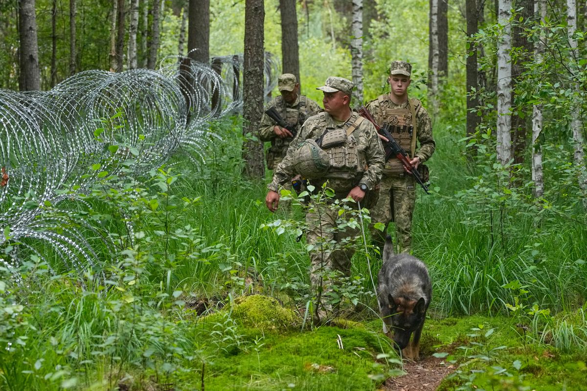 Ukraine is still fortifying its border with Belarus years after Russia invaded from there