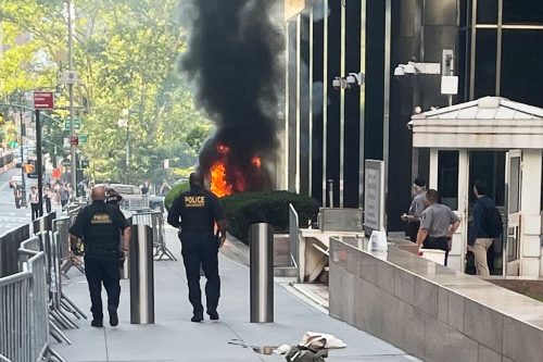 APTOPIX Federal Building Incendiary Device