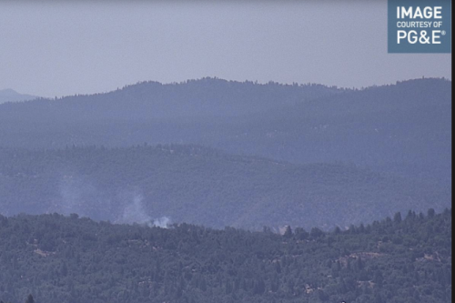 Anderson Fire in the Sonora area of Tuolumne County—PG&E live camera