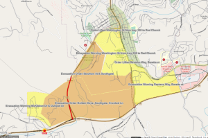 Tuolumne County information Evacuation Map