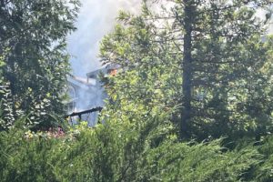 House fire in Columbia off Parrotts Ferry Road—Photo Tracey Petersen