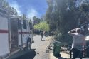 House fire in Columbia off Parrotts Ferry Road—Photo Tracey Petersen