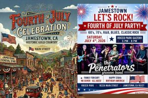 Jamestown Promotion Club posted, Ai generated and band promo poster by Linda Cunningham