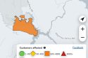 Power outage in Copperopolis area of Calaveras County -- PG&E map