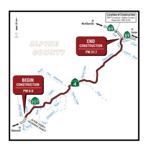 Caltrans to Launch Major Rehabilitation Project On Ebbetts Pass Corridor