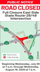 Caltrans Begins Highway 26/49 Safety Project In Calaveras County