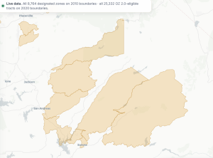 Eligible Census Zones for new Opportunity Zone designation