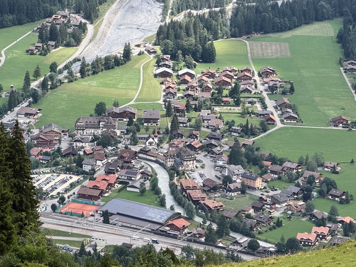 Spitze Stei rock formation threatens Swiss village Kandersteg as permafrost thaws
