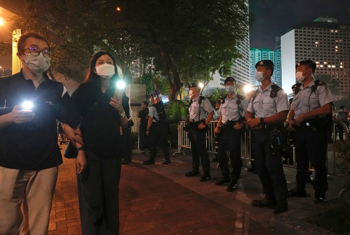 Hong Kong Tiananmen vigil organizers argue sentences