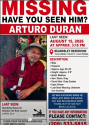Missing man Arturo Duran