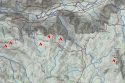 Fires in Yosemite National Park Glacier Point Area—Yosemite map