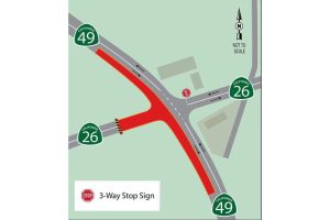 Second Phase Highway 26 49 Intersection Control Improvement Project—Caltrans map