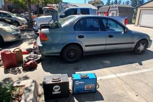 Items found in the search of the suspect's vehicle—ACSO photo