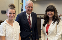 (L-R) TCRW Kick-Off Dinner speakers, former Motherlode Christian student Reagan Ritts; Congressman McClintock; and event organizer and TCRW member Leanne Wolf.