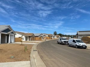 Westside Subdivision looking north