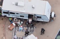 SWAT team arresting suspect—TCSOS photo