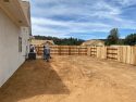 backyard of new Westside Subdivision home