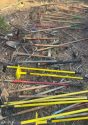 Tools used by volunteers learning sustainable trail design—STF photo