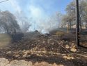 Ladera Fire burning along Highway 132 in Tuolumne County—TCFD photo