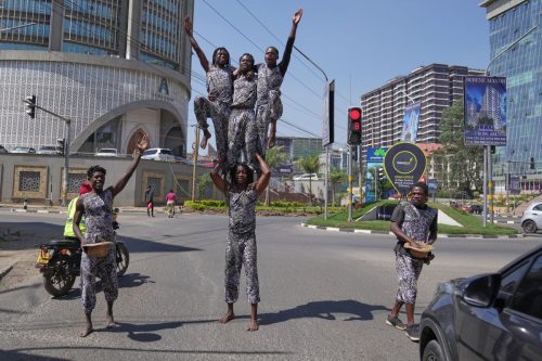 APTOPIX Kenya Street Acrobats
