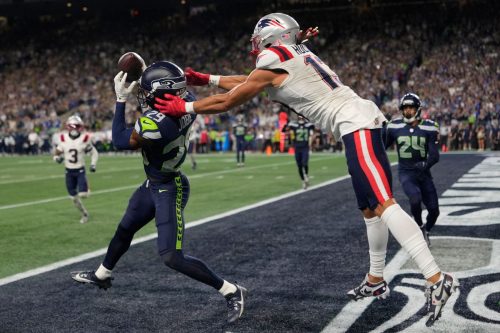 Photos of the NFL season opener, a rare Super Bowl rematch between the Seahawks and Patriots
