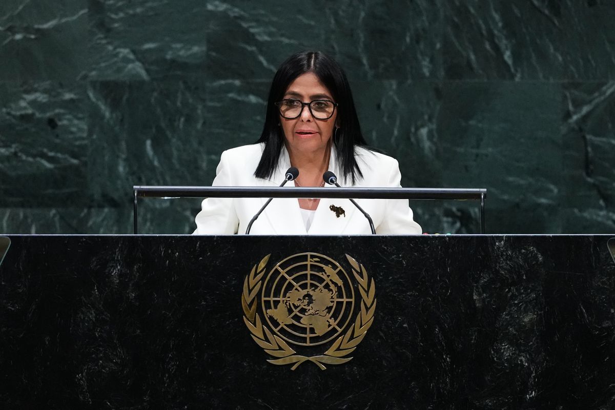 Delcy Rodriguez addresses UN, pledges elections and thanks Trump