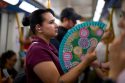 Old-fashioned hand fans make a comeback as Spain swelters, in photos