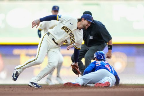Cubs Brewers Baseball