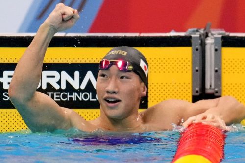 APTOPIX Asian Games Swimming