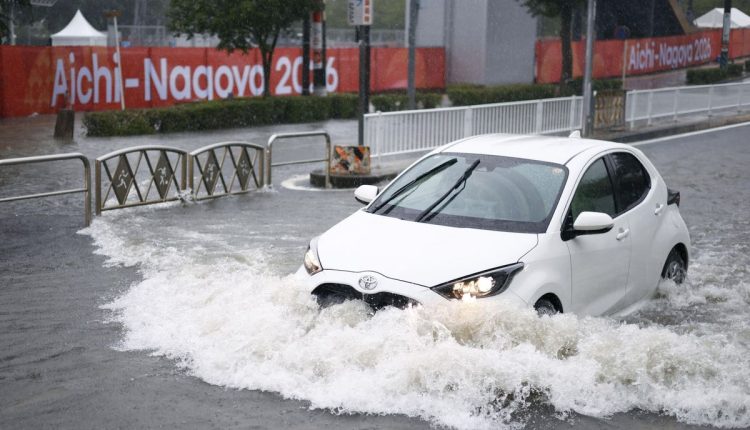 Japan Asian Games Flooding