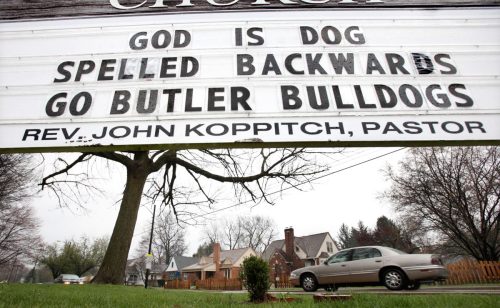 America 250 Objects Church Signs