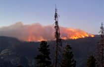 Dome Fire from Wawona Road—Photo by NPS.
