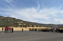 Procession for firefighters killed battling Dome Fire - US Forest Service Image