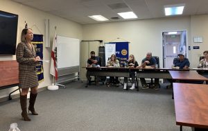 Tamera Blankenship speaks to the Tuolumne County Business Council - Photo by BJ Hansen