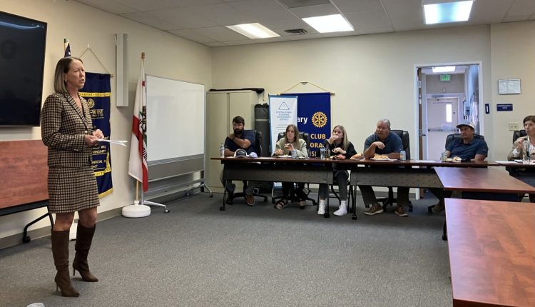 Tamera Blankenship speaks to the Tuolumne County Business Council - Photo by BJ Hansen