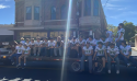 Wildcat Football Players at Homecoming Parade