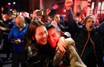 Photos of Serbia’s election and celebrations as student-led opposition defeats long-serving strongman