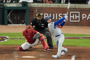 APTOPIX NLDS Dodgers Braves Baseball