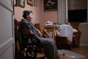 Photos of Madrid protests after an 87-year-old woman’s eviction from her longtime home