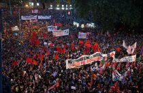 Housing protests erupt in Barcelona as Spain calls early election, in photos